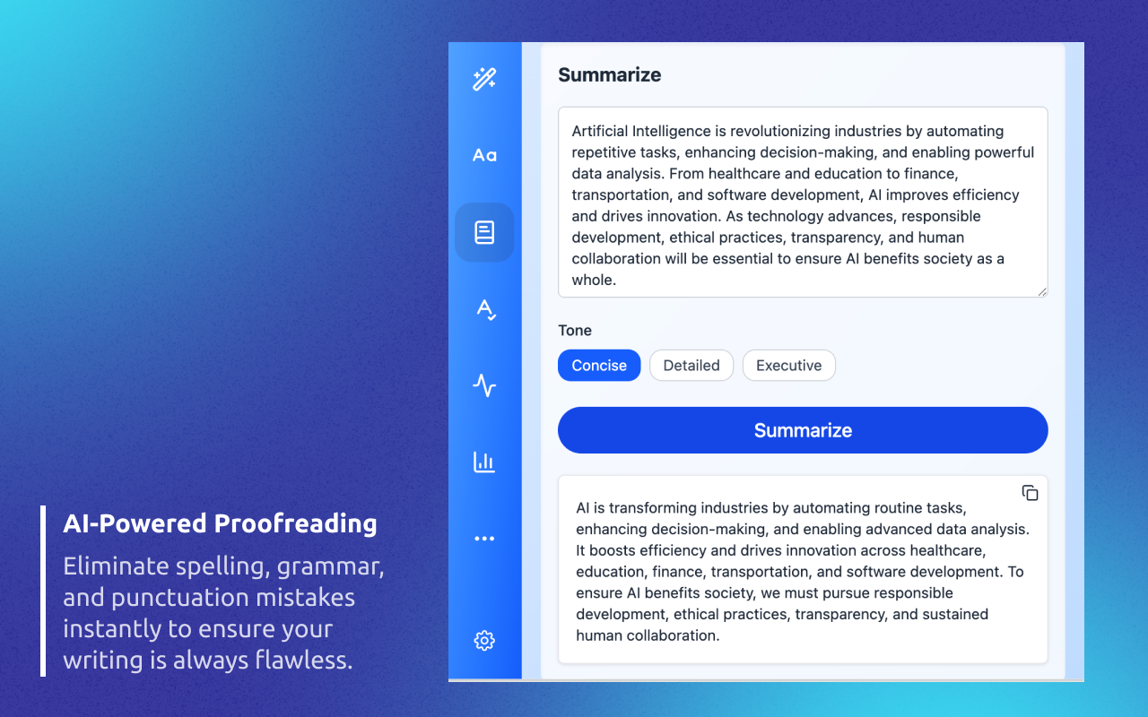 Proofreading & Grammar Check: Identify and correct grammar, spelling, and punctuation errors in your text. — preview 4